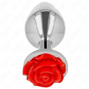 KINK Plug Anal Rose Rouge Taille L - Élégance et Plaisir Sensoriel - Rouge pas cher