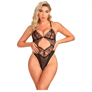 Body Transparent en Dentelle Creuse Noire SUBBLIME pour une Séduction ... pas cher