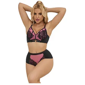 Comparateur de prix : Ensemble soutien-gorge en cuir verni vert avec fermeture éclair SUBBLIME - L/XL