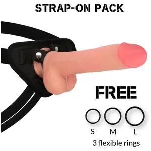Harnais et Gode en Silicone Liquide Kingcobra 24 cm - Realiste et Conf... pas cher