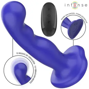 Intense - Shorty Vibrateur Avec Ventouse Télécommande Bleue pas cher