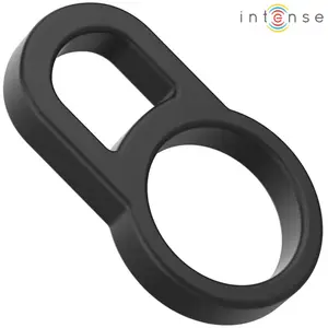 Comparateur de prix : Anneau Double en Silicone pour Pénis et Scrotum INTENSE BOBBY - Noir