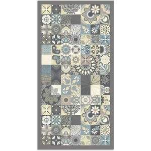 Comparateur de prix : Panorama Tapis vinyle carreaux ciments cuisine bleu 60x110cm