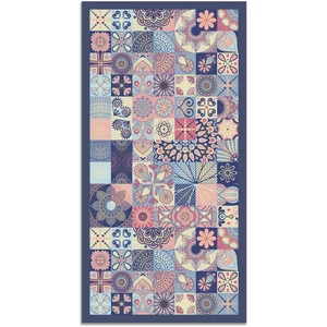 Comparateur de prix : Panorama Tapis vinyle carreaux ciments cuisine rose 160x230cm