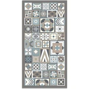Comparateur de prix : Panorama Tapis vinyle style carreaux ciments bleu 40x80cm