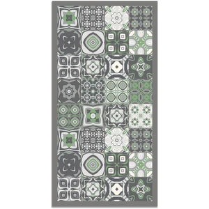 Comparateur de prix : Panorama Tapis vinyle carreaux ciments vert 60x110cm