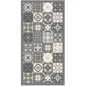 Comparateur de prix : Panorama Tapis vinyle carreaux ciments gris 200x200cm