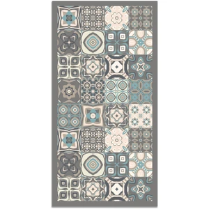 Comparateur de prix : Panorama Tapis vinyle carreaux ciments bleu 80x250cm
