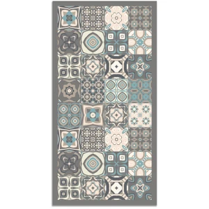 Comparateur de prix : Panorama Tapis vinyle carreaux ciments bleu 60x110cm