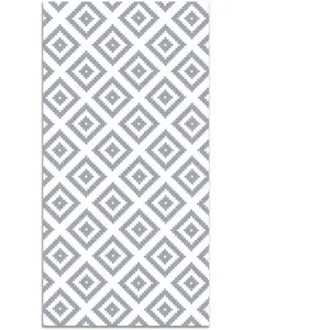 Home and Living Tapis vinyle carrés bleus 140x200cm pas cher