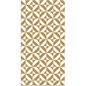 Home and Living Tapis vinyle forme géométrique moutarde 100x140cm pas cher