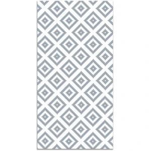 Home and Living Tapis vinyle carrés bleus 80x250cm pas cher