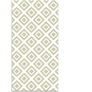 Home and Living Tapis vinyle carrés vert pastel 60x110cm pas cher