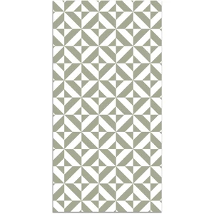 Comparateur de prix : Panorama Tapis vinyle forme géométrique verte 80x200cm