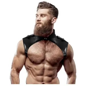 Harnais de Cou Réglable En Éco-Cuir pour Hommes Brigade - Style Séduis...Vendu parplaisir-up