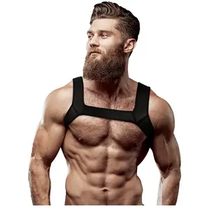 Comparateur de prix : Harnais de Poitrine en Néoprène pour Hommes   Style Séduction et Domin...