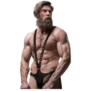 Comparateur de prix : Harnais en Cuir Écologique en Forme de V pour Hommes FETISH SUBMISSIVE...
