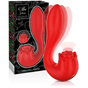 Mia Selena Stimulateur Vibrating + Tapping Rouge 1ut pas cher