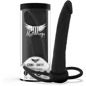 MYTHOLOGY Gode anal cobi onyx avec anneau de bite et testicule 13 cm en silicone pas cher