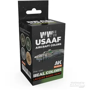 Peinture WWII USAAF Aircraft Colors SET  - AK Interactive Peinture à maquette acrylique  - 5568339941 
