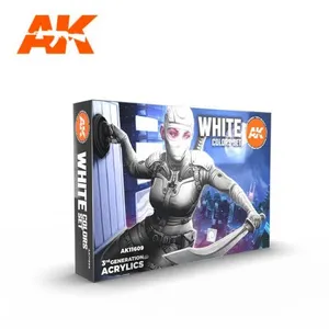 AK Interactive AK11609 Set Couleurs Blanches 6x17ml pas cher