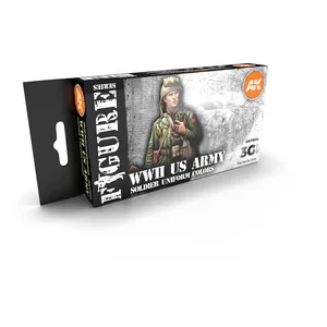 AK Interactive COULEURS DE L'UNIFORME DE SOLDAT DE L'ARMÉE AMÉRICAINE DE LA SECONDE GUERRE MONDIALE