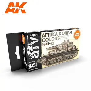 Peinture COULEURS AFRIKA KORPS 1941-43 - AK Interactive Peinture à maquette acrylique - AK11652 
