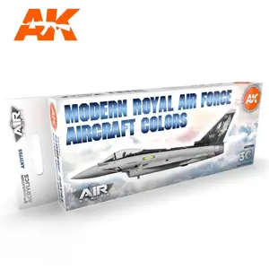 Peinture AK INTERACTIVE: SET acrylic paint 3rd Generation 17mL - Modern Royal Air Force Aircraft Colors  - Peinture à maquette acrylique  - AK11755 Vendu paramazon