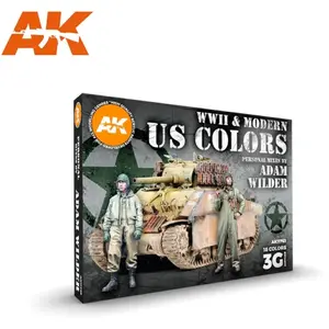 AK Interactive AK Acrylics 3Gen AK11763 WWII & MODERN US COLORS - SIGNATURE SET BY ADAM WILDER (18x17ml)Vendu paramazon