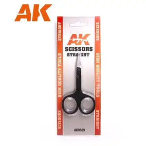AK INTERACTIVE : Ciseaux Droit (Spécial Photodécoupe)  - Outil pour maquettes  - AK9309 