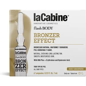 Ampoules Flash Body Lacabine Autobronzant (7 X 7 Ml) pas cher