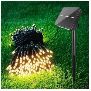 Guirlande solaire led décorative 3000K 200 LEDs 20m 1200mA Guirlandes ...Vendu paramazon