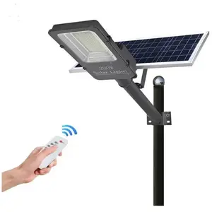 Lampadaire solaire 200W 3700 Lumens panneau réglable 6000K lampadaire ...