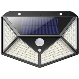 Comparateur de prix : Lampe solaire rechargeable 100 LED avec capteur de mouvement - MEDIA W...