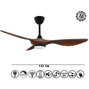Comparateur de prix : KLASSFAN Helix III Wood ventilateur de plafond DC couleur bois, ultra ...