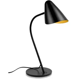 LedsC4 Organic - Lampe à poser Organique Noir Doré 1x E27 - Leds-c4 pas cher