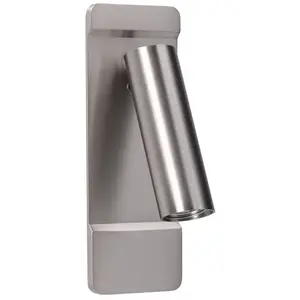 Leds-C4 Lire - Liseuse murale LED nickel satiné 179lm 2700K