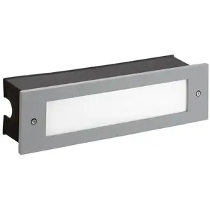 LEDKIA Leds-C4 Micenas - Applique Murale Extérieure Led Encastrée Gris 29.8cm 1215lm 4000k Ip65Vendu parrakuten