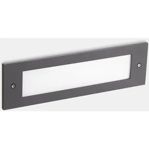 Leds-c4 micenas - applique murale extérieure led encastrée gris foncé 29.8cm 1215lm 4000k ip65Vendu paramazon