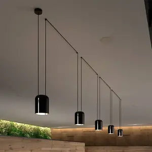 Comparateur de prix : Attic - Suspension décorative au plafond noir mat 3x E27 - Leds-c4