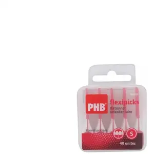 Comparateur de prix : Interprox CRINEX - Phb Flexipicks - Hygiène Interdentaire - Format Pratique - Rouge - Boîte de 40 unités
