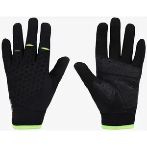 Gants longs Finisseur Enduro noir jaune - L pas cher