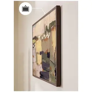Create Cadre interchangeable pour TV ART MATTE 55' Marron pas cher