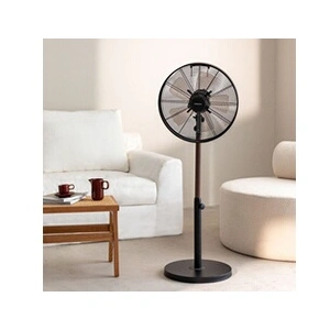 IKOHS AIR STAND WOOD - Ventilateur sur pied oscillant de style rétro 50 W