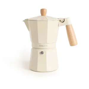 CREATE Cafetière italienne - Thera Moka Retro - Aluminium - 6 et 9 tas... pas cher