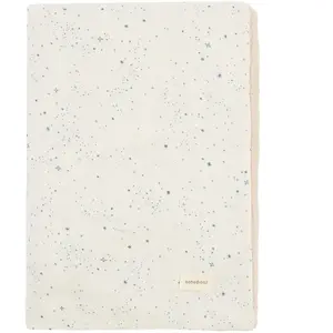 Nobodinoz - Couverture d'hiver Wabi Sabi Milky Way Bleu 70x100 pas cher