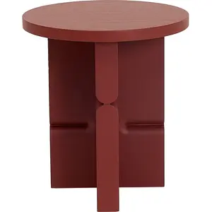 NOBODINOZ - Tabouret Noon - Rouge - Frêne pas cher