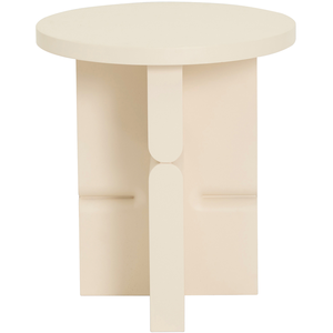 Nobodinoz - Table d'appoint en bois peint Noon Ivoire taille unique pas cher