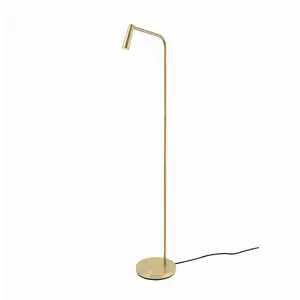 Comparateur de prix : LEDS-C4 Lampe sur pied LED Gamma, or mat, 2.700 K, acier
