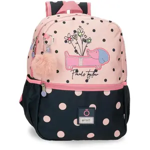 Enso Friends Together Sac à Dos préscolaire Adaptable Rose 25 x 32 x 12 cm Polyester 9,6 L, Rose, Sac à Dos préscolaire Adaptable